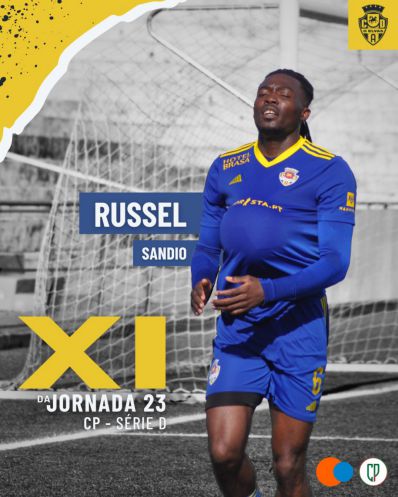 Russel SANDIO dans le "ONZE DA JORDANA 23" du Campeonato Portugal Série D