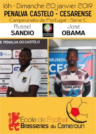 Russel SANDIO (Penalva Castelo) et José OBAMA (Cesarense) se neutralisent (1-1)