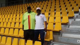 Visite du Stade Annexe Bepanda à Douala